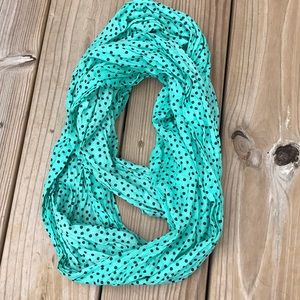 Polka dot infinity scarf